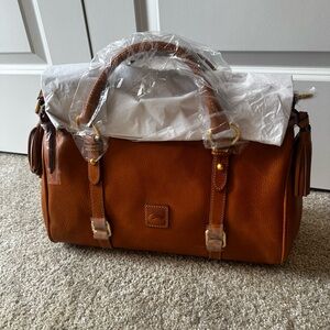 Dooney & Bourke - Large Leather Satchel - Natural
